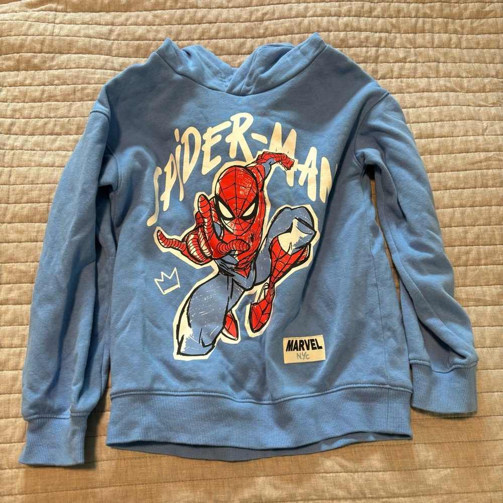 NWOT H&M Blue Spider-Man Hoodie